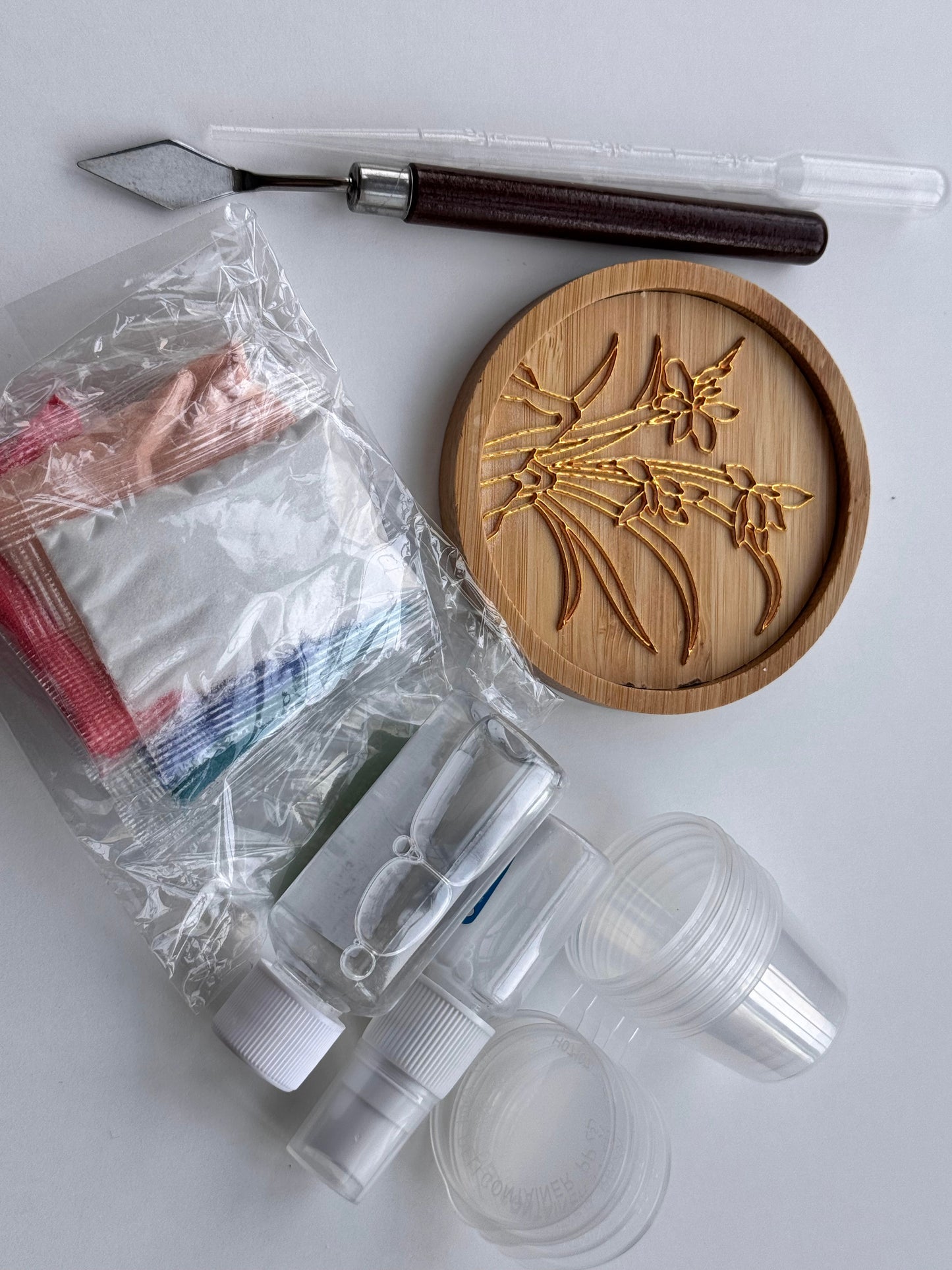 No wire making required-Cute Flowers  Cup  Holders Kit-Cloisonné Painting Art